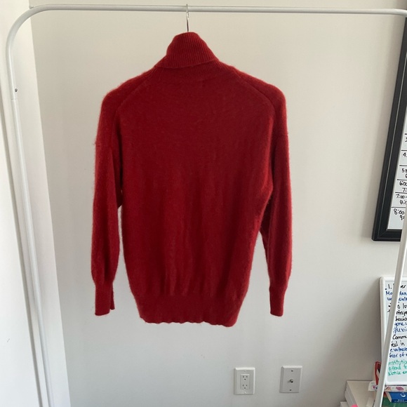 Aritzia Babaton Luxe Cashmere Rosemont Sweater in Corsa Red - Picture 8 of 9